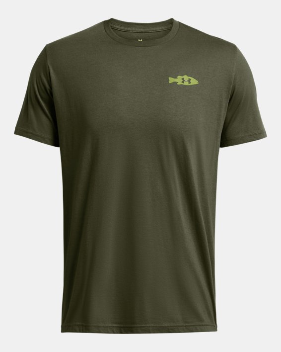 Men's UA Bass Short Sleeve in Green image number 2